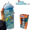 Pitufina, Papá Pitufo y Pitufo Filósofo – Vaso shaker con purpurina de Pitufo con Pitufo en la tapa – Power Gift - 400 ML