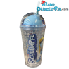 Smurfin, Grote Smurf en Brilsmurf – Smurfen shakebeker met Smurf bovenop – Power Gift - 400 ML