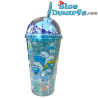 Schtroumpfette et les Schtroumpfs – Gobelet shaker pailleté Schtroumpf avec Schtroumpf sur le dessus – Power Gift - 400 ML