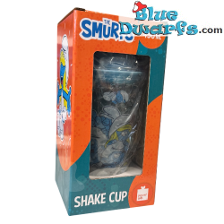Smurfette and Smurfs - Smurf Glitter Shaker Cups Smurf on Top - Power Gift  - 400 ML