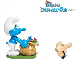 Puffo travestito da Gargamella – Statuetta da collezione dei Puffi – Pixi – 2026 – 4,5 cm