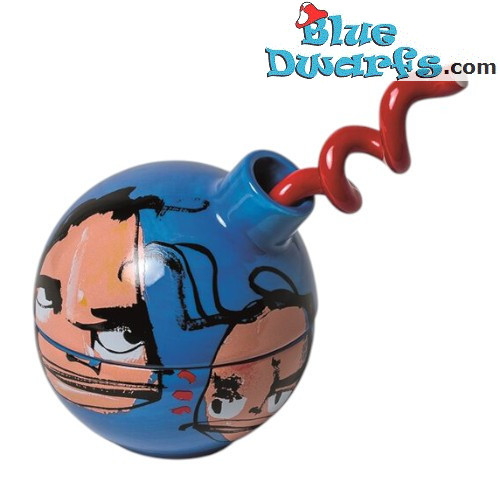 Taza de espresso con forma de bomba – Con pajita – Azul – Parastone – Selwyn Senatori  – 7 x 10 x 11 cm