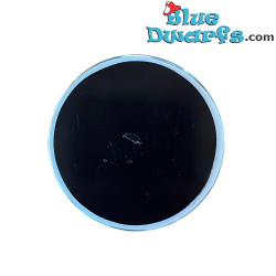 Leaf and The Smurfs - Smurf Circular Glass Magnet - Power Gift - 5 cm