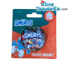 Das Schlumpfdorf – Schlumpf Runder Glasmagnet – Power Gift – 5 cm