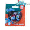 Smurfette, Papa Smurf & Gargamel - Smurf Heart Glass Magnet - Power Gift - 5 cm