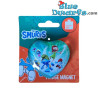 Leaf and The Smurfs - Smurf Heart Glass Magnet - Power Gift - 5 cm