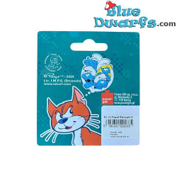 Pitufina – Imán de Cristal Rectangular de los Pitufos– Power Gift – 5 x 6 cm