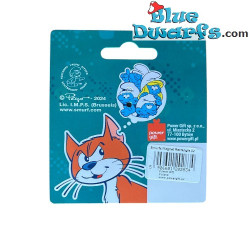 Smurfette, Papa Smurf & Gargamel - Smurf Rectangle Glass Magnet - Power Gift - 5 x 6 cm