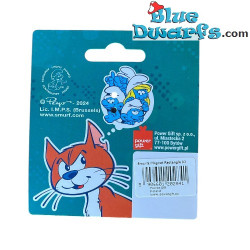 Il Villaggio dei Puffi – Magnete in Vetro Rettangolare dei Puffi – Power Gift – 5 x 6 cm