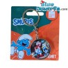 Smurfin, Grote Smurf en Gargamel – Smurfen Glazen Sleutelhanger – Power Gift – 7 cm
