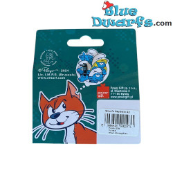 Smurfin, Grote Smurf en Gargamel – Smurfen Glazen Sleutelhanger – Power Gift – 7 cm