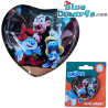Smurfin, Grote Smurf en Gargamel –Smurfen Hartvormige Glasmagneet – Power Gift – 5 cm