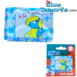 Pitufina – Imán de Cristal Rectangular de los Pitufos– Power Gift – 5 x 6 cm