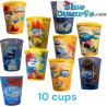 10 bicchieri dei Puffi – Selezione casuale – Burger King – Plastica rigida