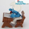 40220: School desk Smurf with pen
