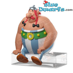 Asterix & Obelix Seduti – Set di Figurine di Asterix & Obelix – Figurine Decorative Leggere – Plastoy – 12 – 13,5 cm