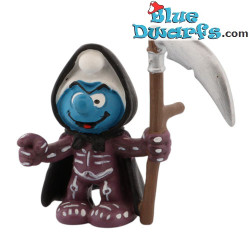 20545: Magere Hein Smurf/ De smurf met de zeis (Halloween 2006) - Schleich - 5,5cm