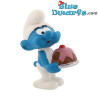 20815: Pitufo goloso con tarta (2019) - Schleich - 5,5cm