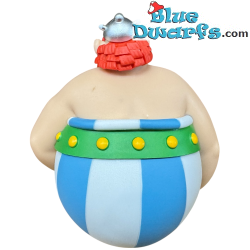 Asterix & Obelix Seated - Asterix & Obelix Figurines Set - Lightweight Decorative Figurines - Plastoy - 12 - 13.5 cm