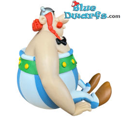 Asterix & Obelix Seated - Asterix & Obelix Figurines Set - Lightweight Decorative Figurines - Plastoy - 12 - 13.5 cm