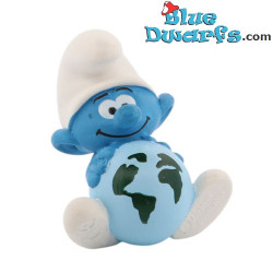 20844: Pitufo sostenible con globo terráqueo (2023) - Schleich - 5,5cm