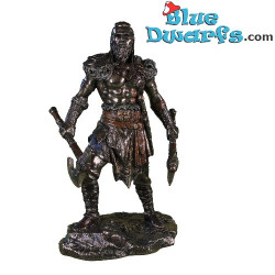 Viking Krijger met Dubbele Bijlen - De Kracht van de Noormannen – Bronzen Viking Collectie Beeld – Parastone – 16 cm