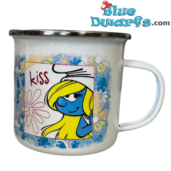 Smurfette - Smurf Enamel Mug - Power Gift - English Language - 350 ML