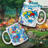 Schtroumpfette, Grand Schtroumpf et Schtroumpf avec Lunettes – Mug en céramique Schtroumpf  – Power Gift - 330 ML