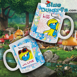 Schlumpfine – Schlumpf-Keramiktasse – Power Gift – Englische Sprache - 330 ML