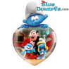 Smurfin, Grote Smurf en Gargamel –Smurfen Hartvormige Glasmagneet – Power Gift – 5 cm