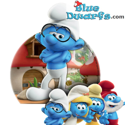 Brainy Smurf - Resin Magnet - Power Gift - 8,5cm