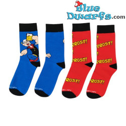 Popeye & Prost - Sport Socks Box - Red and Blue - Bavarian Caps