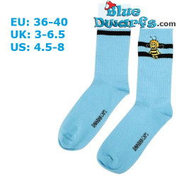 Maya l’Abeille – Chaussettes de sport – Bleu clair – Bavarian Caps – 36-40