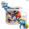 Set de 5 Mugs Familial - Mugs Émaillés Les Schtroumpfs - Power Gift - Langue Anglaise - 350 ML