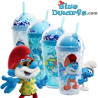 4 x Smurfs Shaker Cups Set - Smurfs Shaker Cup with Smurf on Top - Power Gift - 400 ML