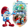 4x Smurfs Hearts Magnets Set - Smurf Heart Glass Magnet - Power Gift - 5 cm
