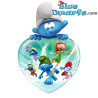Set van 4 Smurfen hartmagneten – Smurf hart glazen magneet – Power Gift – 5 cm