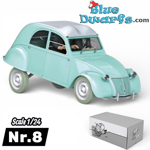 L'auto rotta di Tornasole - Citroën 2 CV AZL Belge - 1955 - Auto di Tintin - Scala 1/24 - Nr. 8