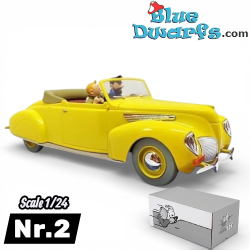 Das Cabriolet von Kapitän Haddock - Lincoln Zephyr - 1935 - Die 7 Kristallkugeln - Tim-und-Struppi-Auto - Maßstab 1/24 - Nr. 2