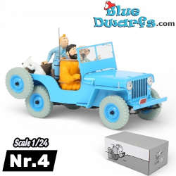 Willys CJ2A Azul - Objetivo: la Luna - Coche de Tintín - Escala 1/24 - Nº 4
