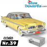 Das gelbe Taxi Chrysler Auto der Entführer - Tim und Struppi Auto N°39 - 1/24 - 26 cm