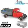 Il camion blu Lotus rosso - Renault 15CV - Auto Tintin N°49 - 1933 - 1/24 - 12 cm