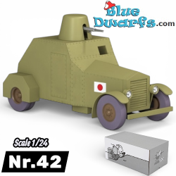 The Japanese Armoured Vehicle -Type 88 Sumida Wolseley - Tintin Car N°42 - 1928 - 1/24 - 12 cm