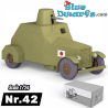Het Japanse pantservoertuig - Type 88 Sumida Wolseley - Kuifje Auto N°42 - 1928 - 1/24 - 12 cm