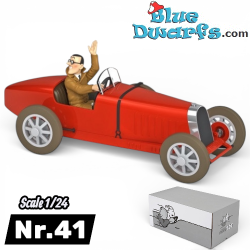 Bugatti La Type 35 de Bobby Smiles - Coche de Tintín N°41 - 1/24 - 12 cm