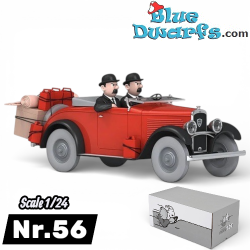 Jansen en Janssen - Peugeot 201 C Roadster Cabriolet - 1932 - Kuifje auto - Schaal 1/24 - Nr. 56