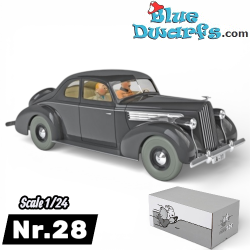 La Packard Super Eight Coupe de Muskar XII - Voiture de Tintin N°28- 1937 - 1/24 - 12 cm