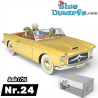 El convertible bordurar Mercedes-Benz 220 S - Pontoon Cabriolet, series W180 -- Coche de Tintín N°24 - 1956 - 1/24 - 12 cm