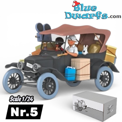 El Ford T - Coche de Tintín N°5 - 1/24 - Tintín en el Congo - 11,5 cm