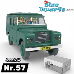 Le Tout-terrain pour Trenxcoat - Land Rover 109 Series III 2,6 L-1972 - Voiture de Tintin - Échelle 1/24 - N° 57